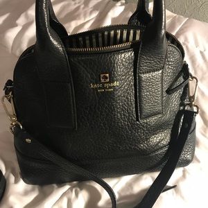 ON HOLD Kate Spade Black Leather Purse with strap